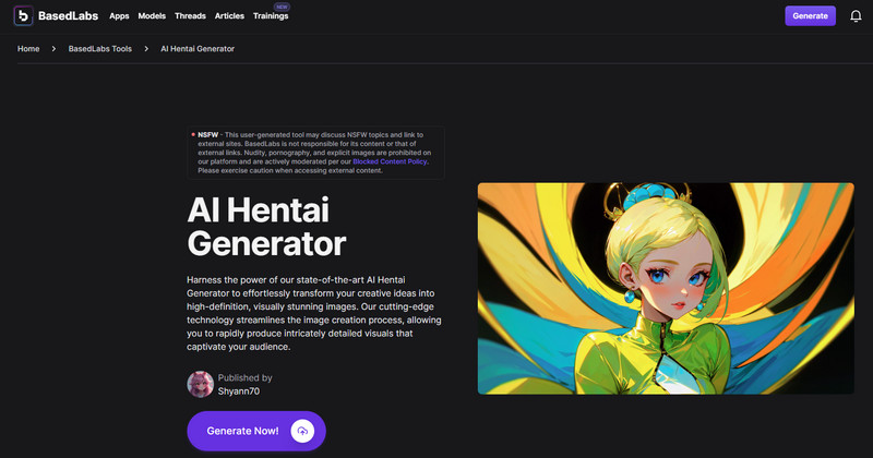 basedlabs ai hentai generator