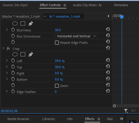 blur out a particular part of a video clip with Premiere Pro