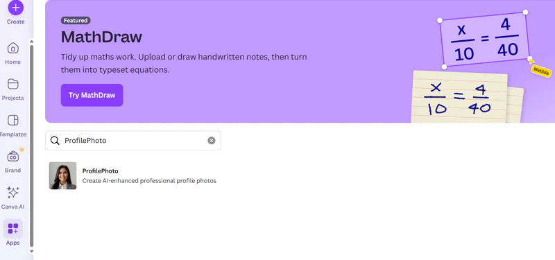 upload your photo into canva ai headshot generator
