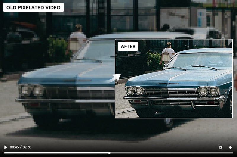fix old pixelated video