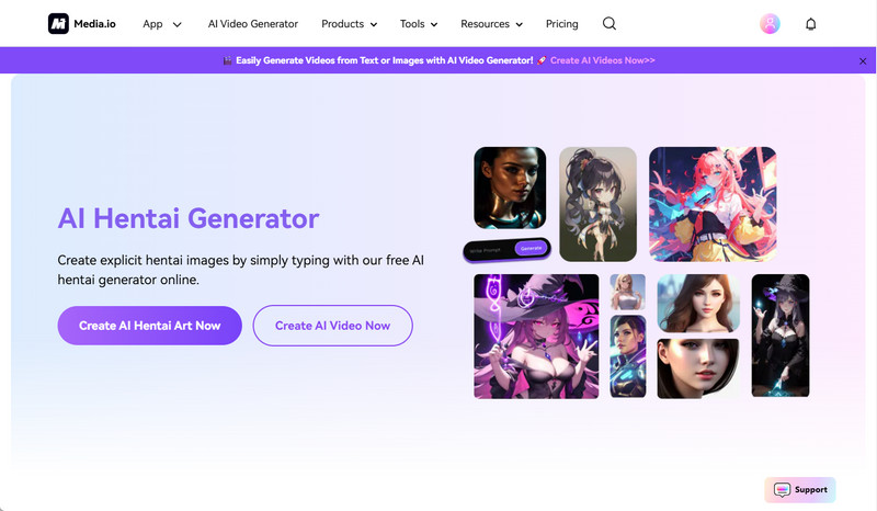 media io ai hentai generator