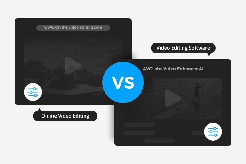 online video editing vs video editing software