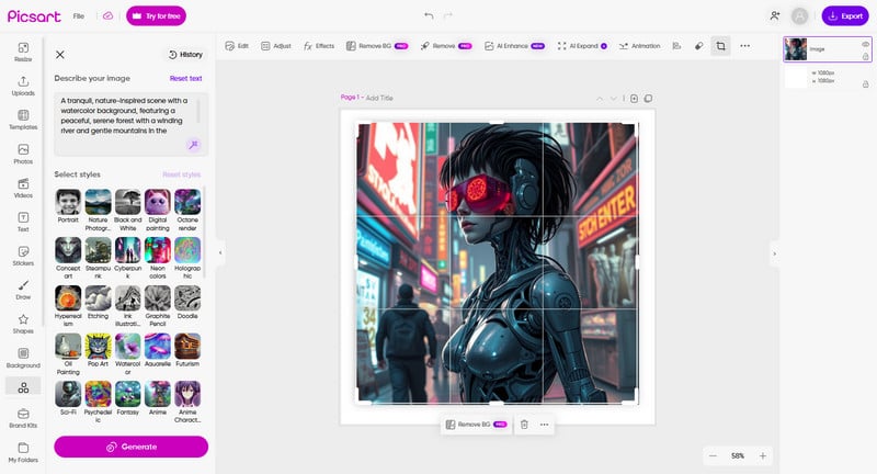 picsart ai image generator