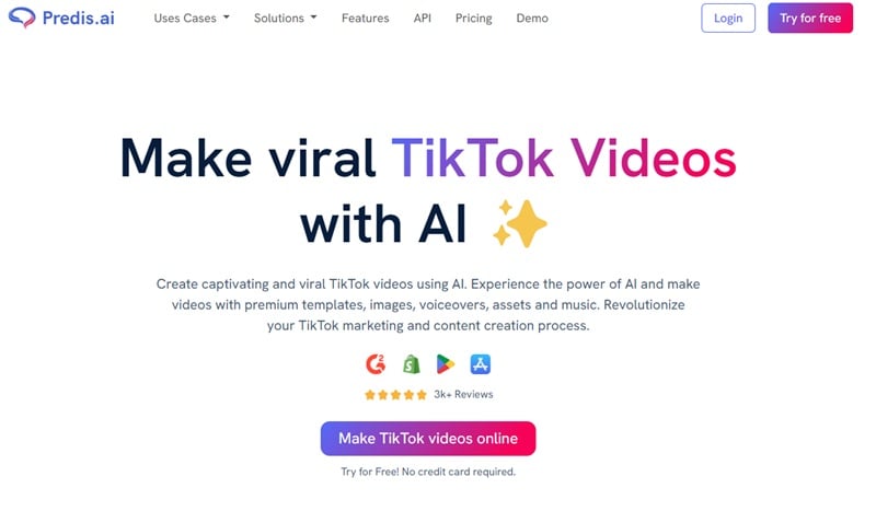 predisai tiktok video generator