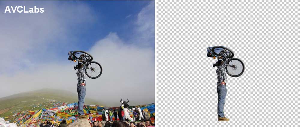 remove image background with avclabs photopro ai