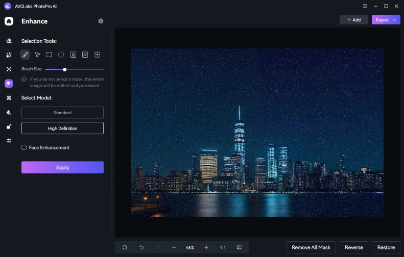 enhance grainy night images