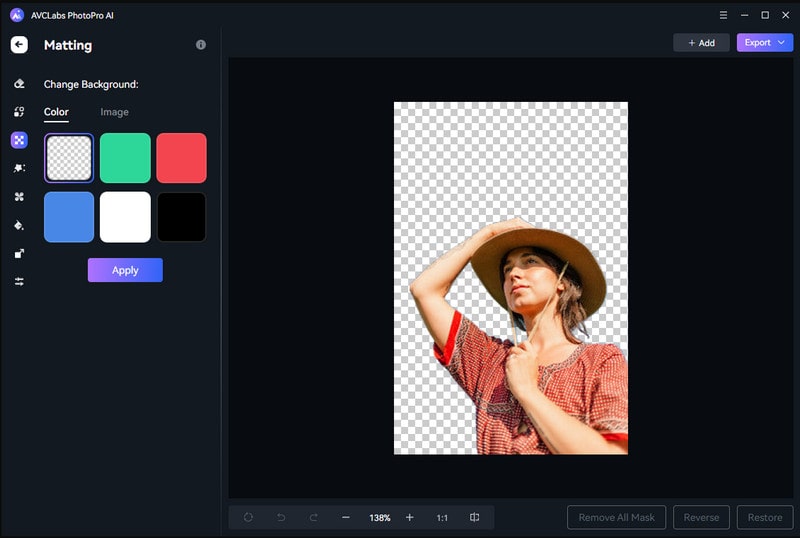 steps to remove image background using AVCLabs PhotoPro AI