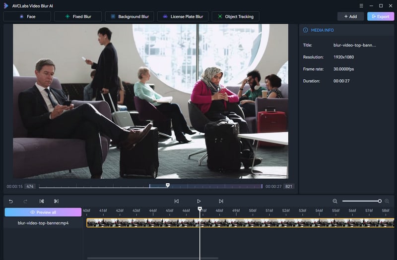 AVCLabs Video Blur AI screenshot
