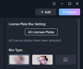 license blur