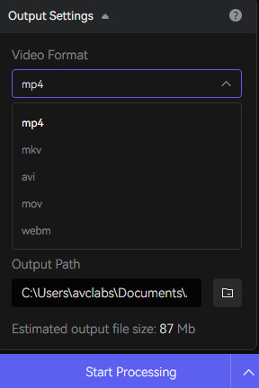 output setting 2