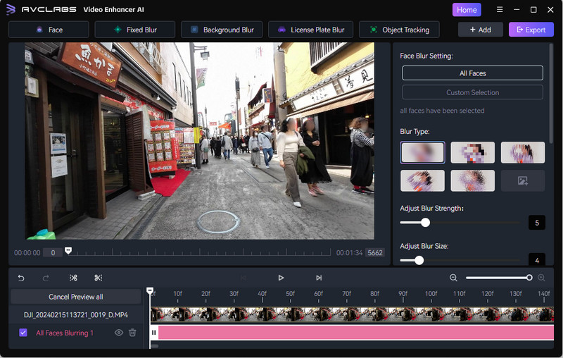 avclabs video enhancer ai new video blur function