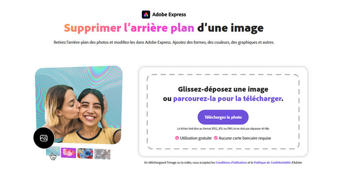 Adobe Express : L'outil en ligne efficace pour éliminer le fond des images